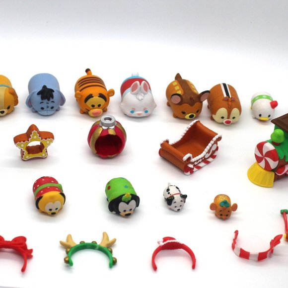 2016 Disney Tsum Tsum Figures Christmas Advent Calendar 25 Assorted Pieces,Sizes - Picture 1 of 5